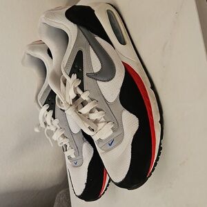 Nike Women's Black, White, and Red Sneakers